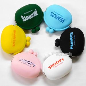 SNOOPY スヌーピー グッズ シリコン がま口 ポーチ 2 レディース キッズ 小銭入れ コインケース 財布 小物入れ シリコンケース
