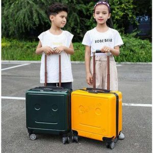 【大特価】キャリーバッグ スーツケース 旅行バッグ キッズ 子供用 乗れる 座れる フェイスロゴ 耐衝撃 大容量 小型 可愛い シンプル 男の子 女の