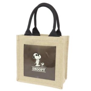 PEANUTS スヌーピー ランチバッグ ジュート風ミニトート THESE DAYS ピーナッツ カミオジャパン