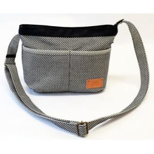 ふるさと納税 豊川市 三河木綿刺子織バッグ　sasicco タイニーショルダー　(消防刺子)